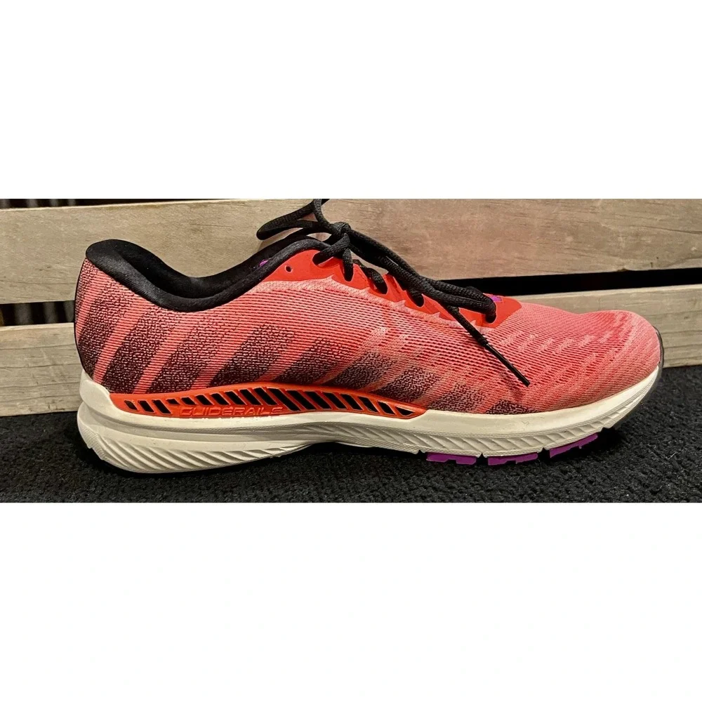 Brooks Ravenna Shoes Womens Size 9.5 Pink Orange Running‎ GuideRails 1202861B615